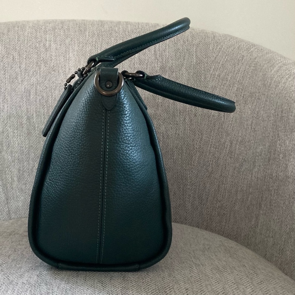 Coach Elise Satchel Crossbody Hand Bag Gunmetal - Picture 8 of 14